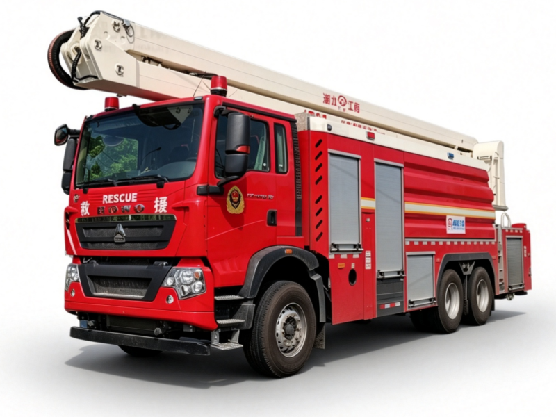 HOWO 25 m Water Tower Fire Truck 