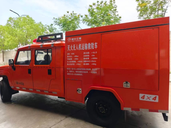 Fire-Fighting UAV Transport Rescue Vehicle